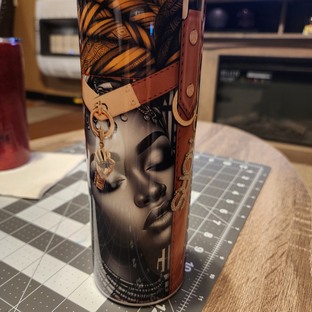 Artistic Black and Brown 20oz Tumbler